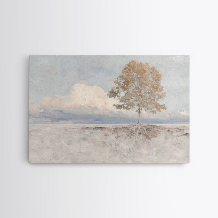 Graceful Horizon | Framed Canvas Print | Christian Art Canvas | Christian Wall Art | Christian Art Print | Minimalist Christian Art