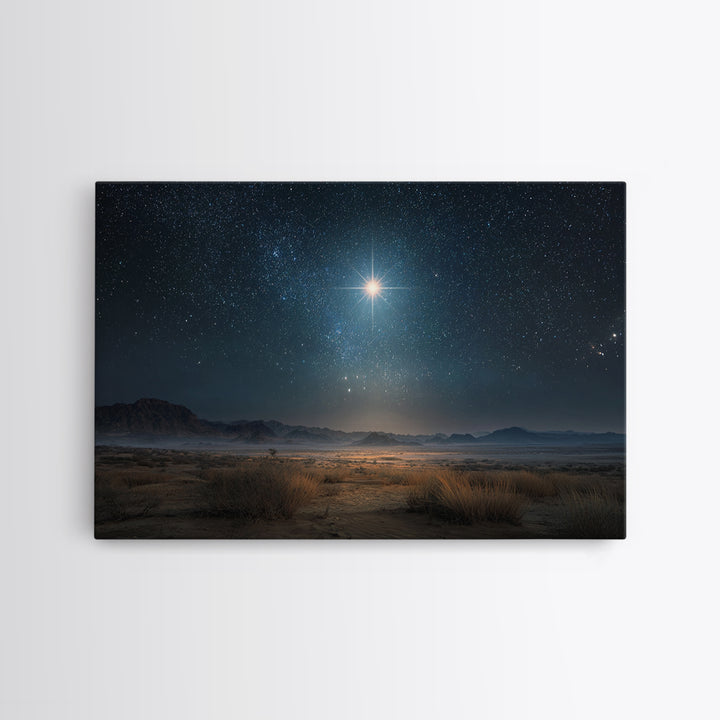 Eternal Dawn Star – Framed Canvas Print – Christian Art Canvas – Christmas Wall Art – Christian Christmas Art – Christian Decoration – Chri