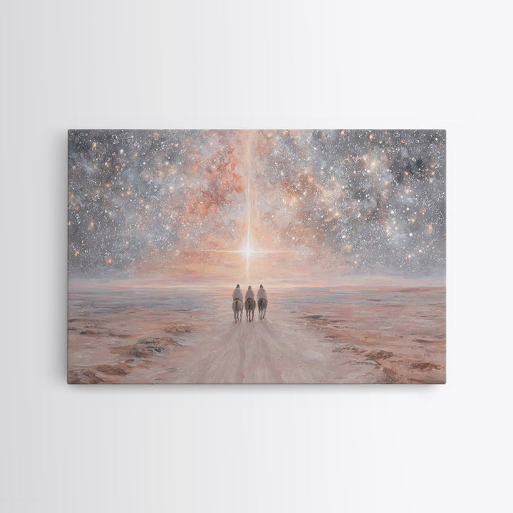 Journey Of The Magi – Framed Canvas Print – Christian Christmas Art – Christian Art Canvas – Christmas Wall Art – Christian Decor For Home