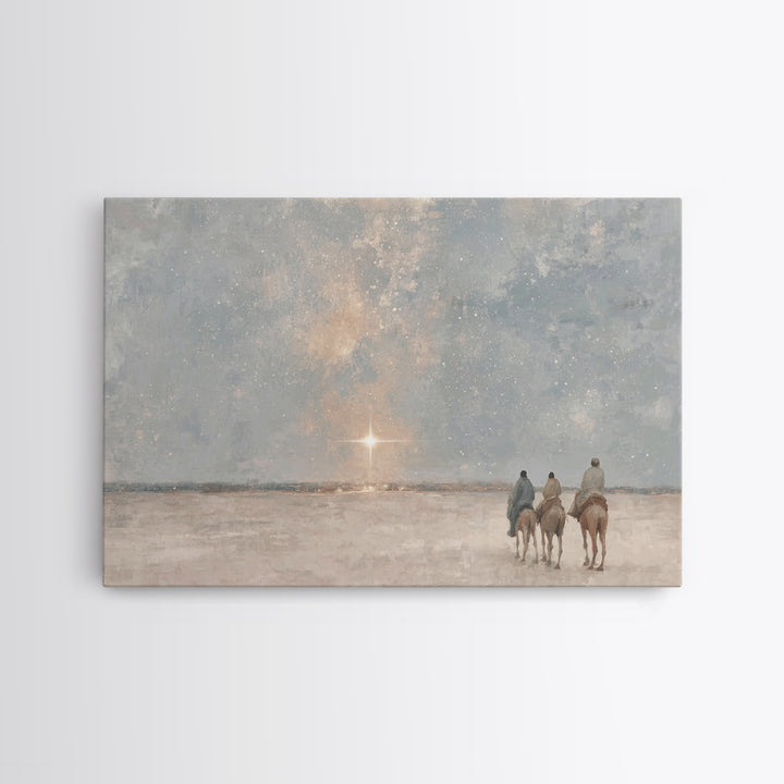 Holy Dawn Star | Framed Canvas Print | Christian Art Canvas | Christmas Art Prints | Christian Wall Art | Christian Christmas Art | Christi