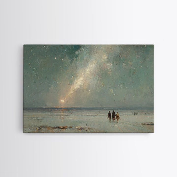 Heaven’s Radiant Sign – Framed Canvas Print – Christian Art Canvas – Christmas Art Prints – Christian Wall Art – Christian Decoration – Chr