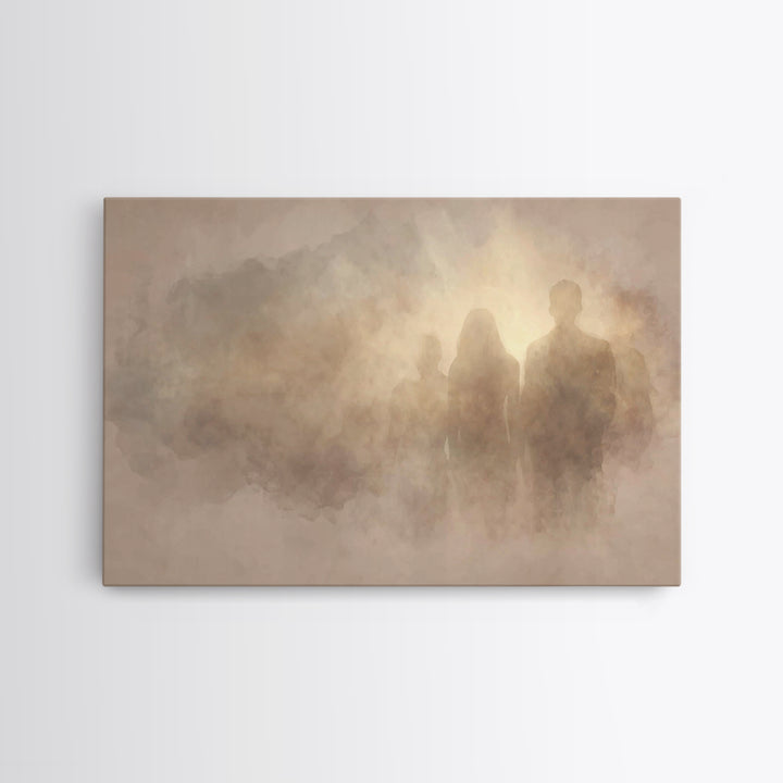 Veil Of Dawn | Framed Canvas Print | Christian Art Canvas | Christmas Art | Christian Wall Art | Christian Decor | Christian Painting
