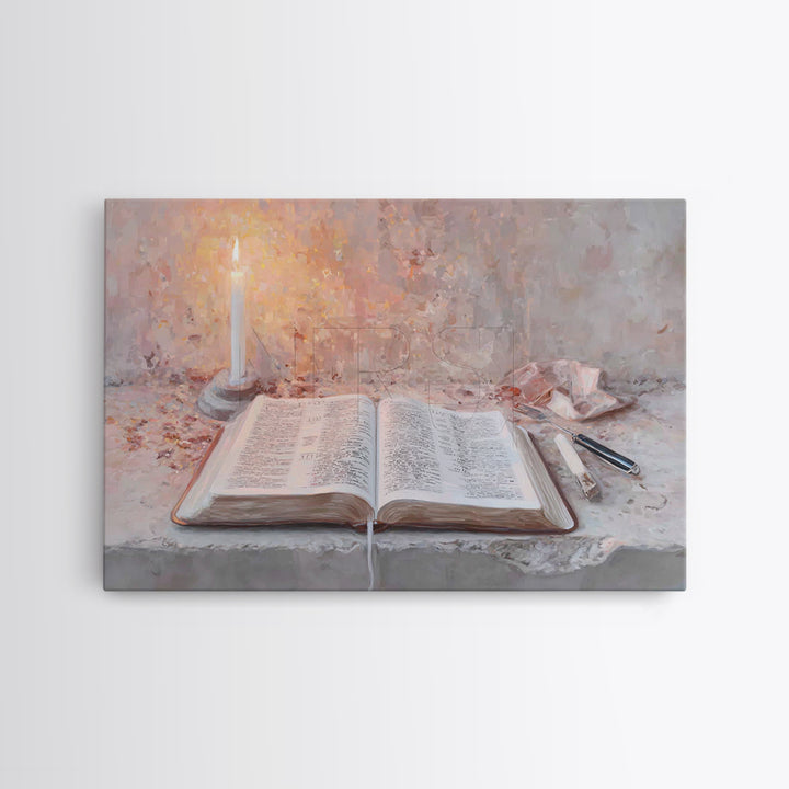 Light Of Wisdom | Framed Canvas Print | Christian Wall Art | Christian Painting | Christian Decor | Christian Art Canvas | Christmas Art
