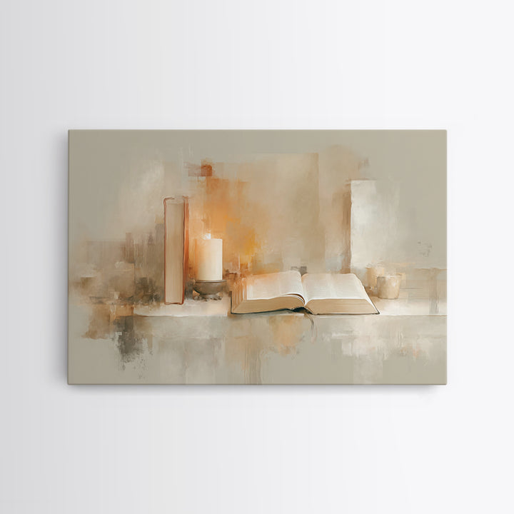 Quiet Revelation | Framed Canvas Print | Christian Decor | Christmas Art | Christian Wall Art | Christian Painting | Christian Art Canvas
