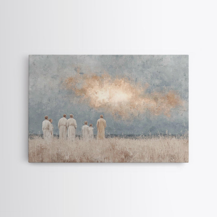 Heavenly Wonder – Framed Canvas Print – Christian Wall Art – Christian Christmas Art – Christian Art Canvas – Jesus Painting – Christmas Wa