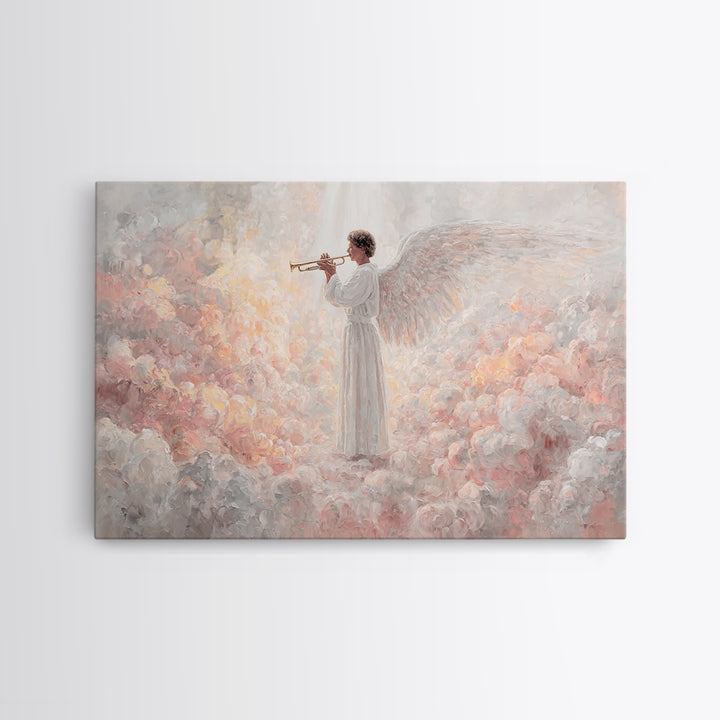 Seraphic Chorus – Framed Canvas Print – Christian Wall Art – Christian Art Canvas – Christian Christmas Art – Jesus Painting – Christmas Ar
