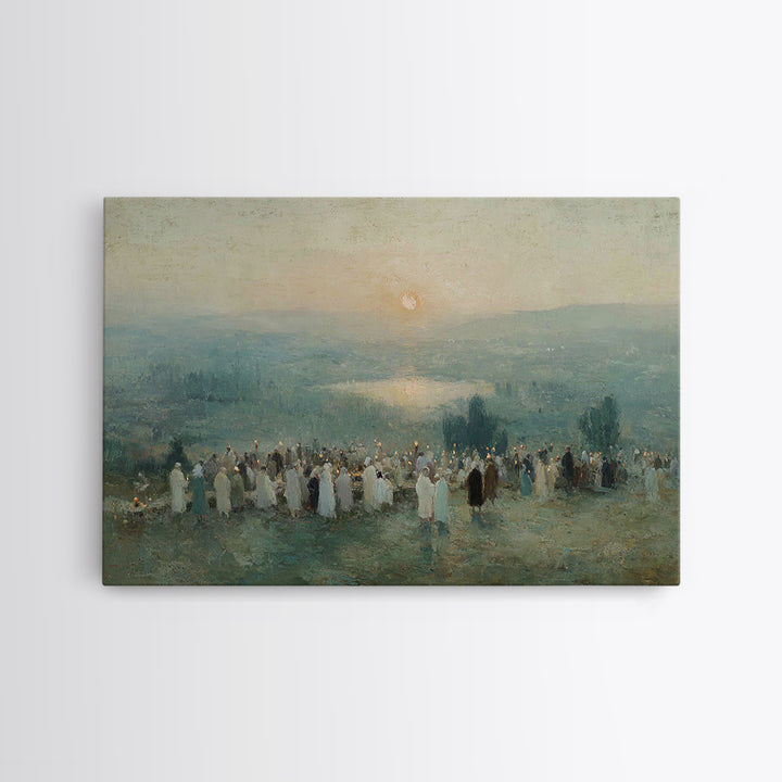 Valley of Hope – Framed Canvas Print – Christian Art Canvas – Christian Wall Art – Christian Christmas Art – Christmas Art – Christian Pain