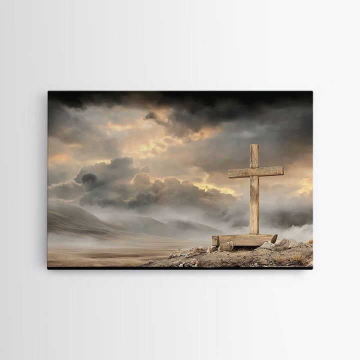 Dawn Of Mercy – Framed Canvas Print – Christian Wall Art – Christian Art Canvas – Christian Decor – Christian Gift