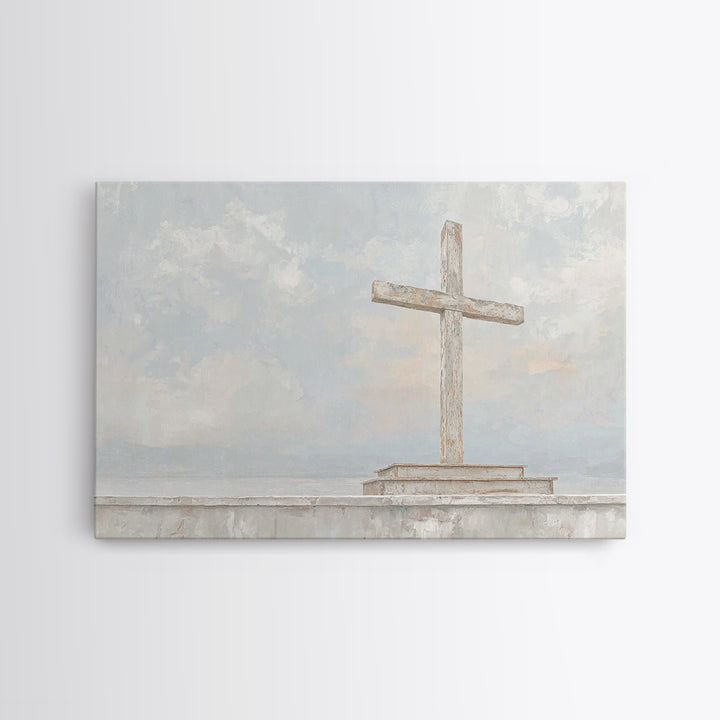 Light Of Redemption, Framed Canvas Print, Christian Wall Art, Christian Art Canvas, Subtle Christian Art, Christian Gift