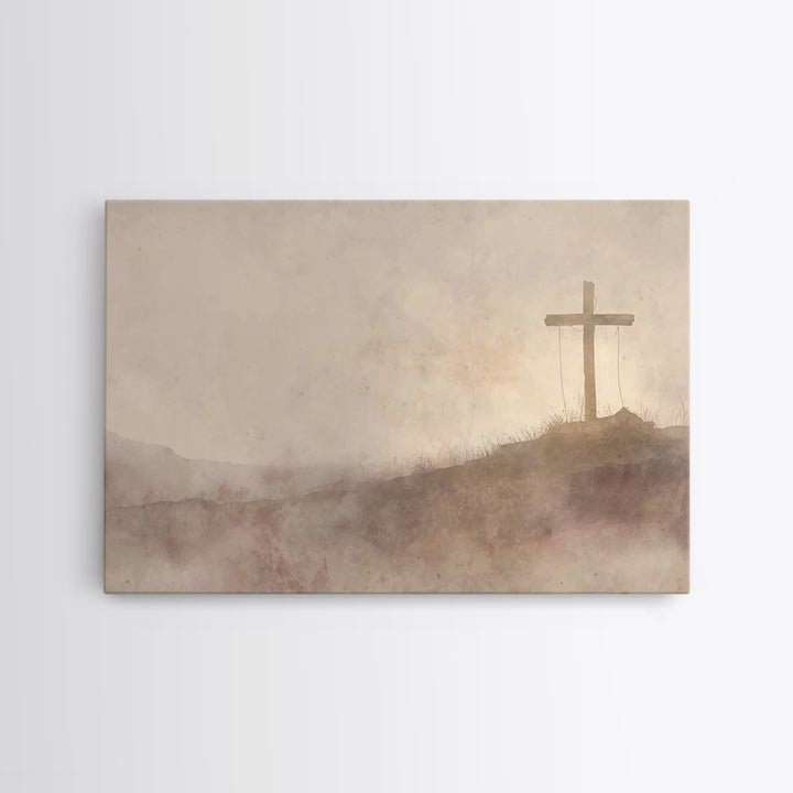 Hope In The Stillness | Framed Canvas Print | Christian Wall Art | Christian Art Canvas | Subtle Christian Art | Christian Gift