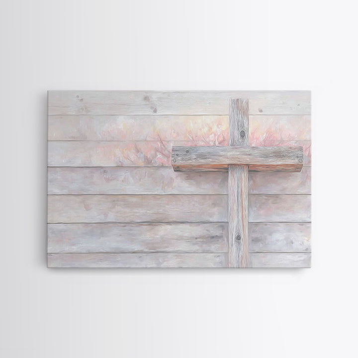 The Old Rugged Cross – Framed Canvas Print – Christian Wall Art – Christian Art Canvas – Vintage Christian Art – Christian Gift