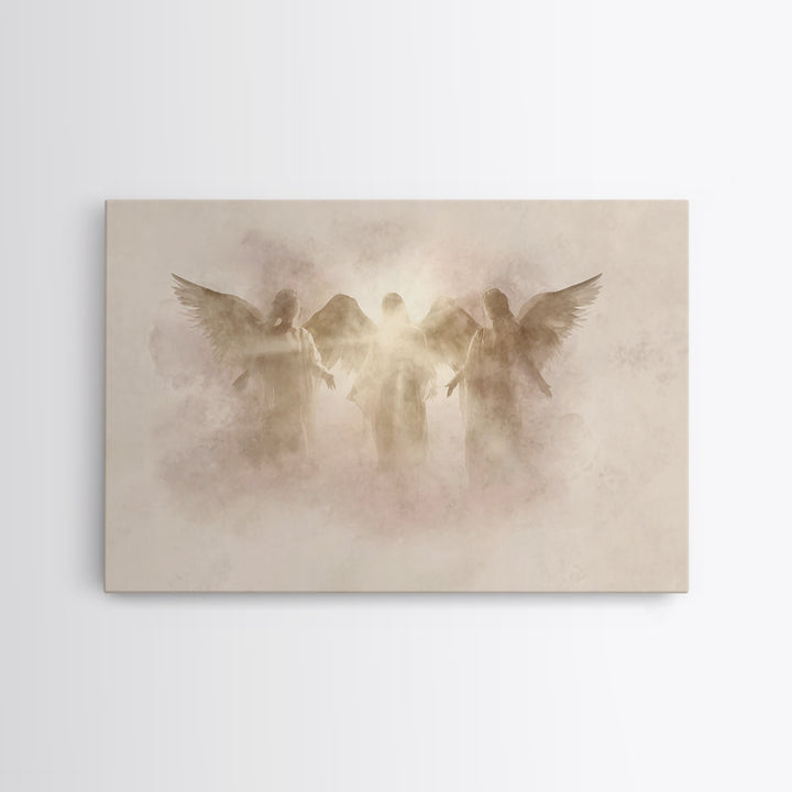 Trinity Of Light – Framed Canvas Print – Christian Art Canvas – Christian Wall Art – Christian Decor – Christmas Art – Subtle Christian Art