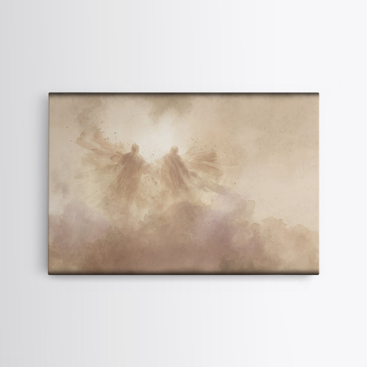 Dawn Flight, Framed Canvas Print, Christian Wall Art, Christian Art Canvas, Subtle Christian Art, Christian Christmas Art, Christian Decor