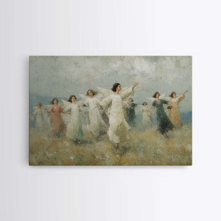 Peaceful Ascension – Framed Canvas Print – Christian Art Print – Christian Wall Art – Christian Art Canvas – Unique Christian Art
