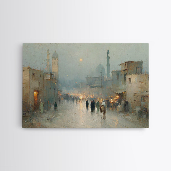 Bethlehem Journey Calm, Framed Canvas Print, Christian Art Canvas, Christian Wall Art, Christmas Art, Christian Christmas Art