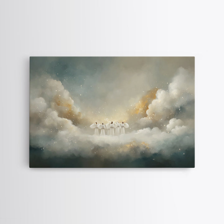 Ascension Glory | Framed Canvas Print | Christian Art Canvas | Large Christian Painting | Christian Christmas Art | Christian Decor For Hom