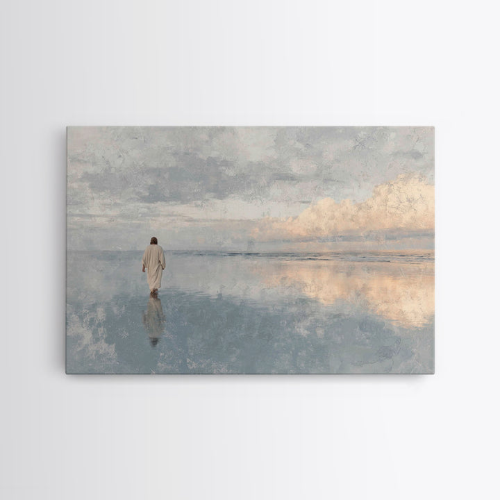 Walk Of Faith – Framed Canvas Print – Christian Wall Art – Christian Art Canvas – Christian Art – Christian Painting