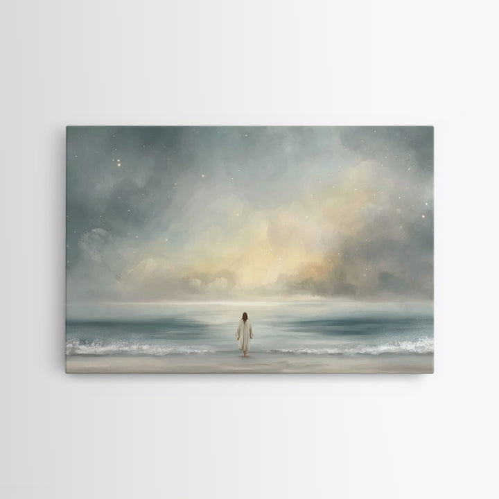 Eternal Dawn – Framed Canvas Print – Christian Wall Art – Jesus Painting – Christian Art Canvas – Christian Christmas Art – Christian Gift