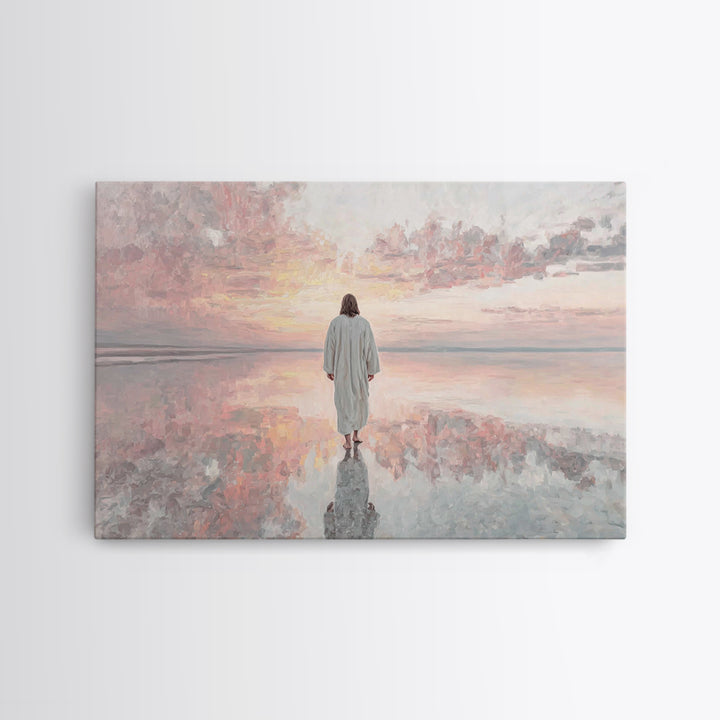 Blessed Path – Framed Canvas Print – Christian Christmas Art – Christian Wall Art – Christian Art Canvas – Jesus Painting – Christian Decor