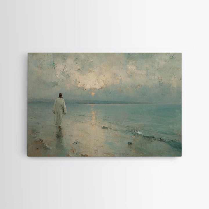 Morning Grace – Framed Canvas Print – Jesus Painting – Christian Wall Art – Christian Art Canvas – Christian Christmas Art – Christian Gift