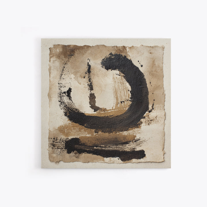 Expressive Musical Rhythm Painted as Ink Strokes Canvas Print, Calligraphy Art, Digital Download Art, Living Room Decor, Script, CAL-1x1-72