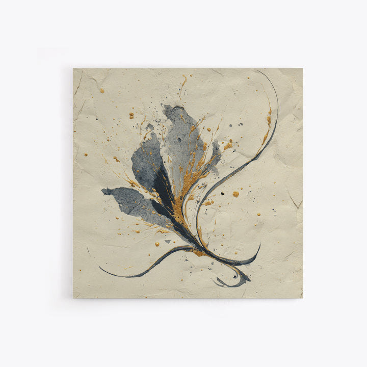 Single Elegant Flourish Shaped Like a Flower Canvas Print, Calligraphy Art, Room Decor, Living Room Decor, Fine Art, Script, CAL-1x1-77