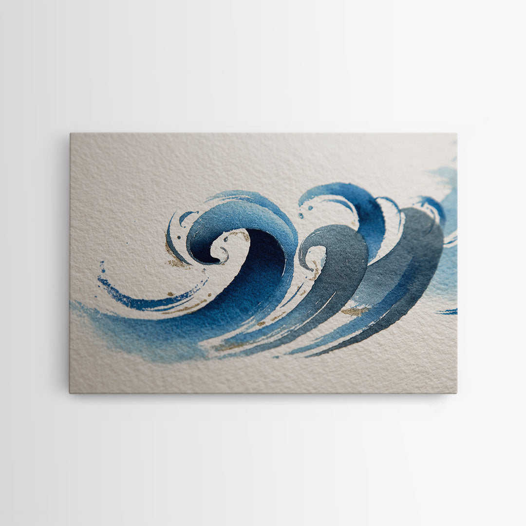 Modern Calligraphy Wave Canvas Print, Calligraphy Art, Calligraphy, Living Room Decor, Fine Art, Script, Digital Download Art, CAL-3x2-62