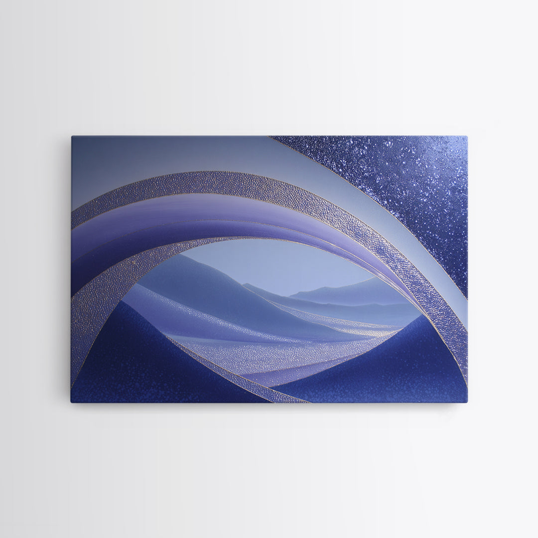 Eclipse Scene with Radiant Corona Canvas Print, Celestial Art, Witchy Decor, Living Room Decor, Celestial, Celestial Decor, CEL-3x2-38