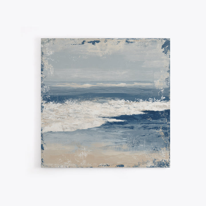 Minimal Wave Line Drawing Framed Canvas Print, Coastal Art, Gallery Decor, Coastal Decor, Fine Art, Coastal, Contemporary Art, COA-1x1-32