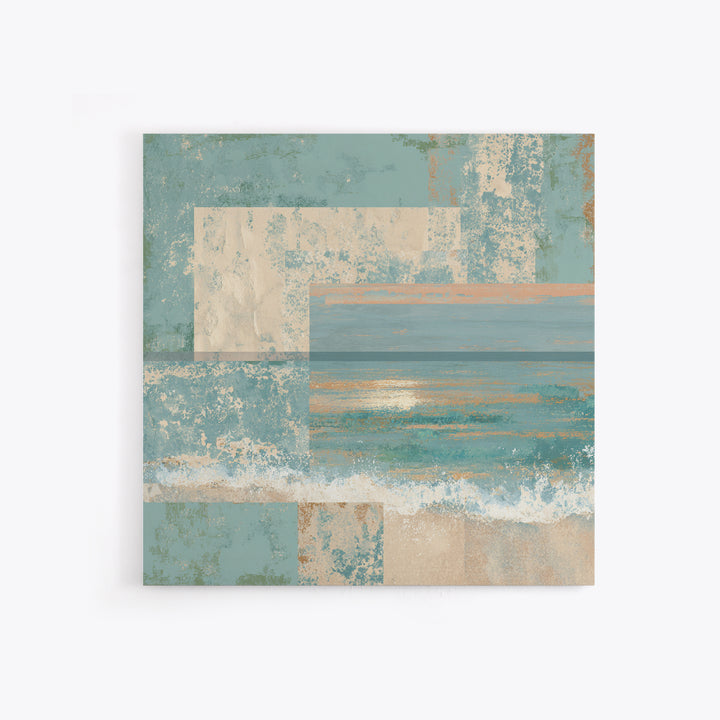 Abstract Seafoam Patterns Framed Canvas Print, Coastal Art, Beach Print, Coastal Decor, Fine Art, Coastal, Statement Artwork, COA-1x1-42