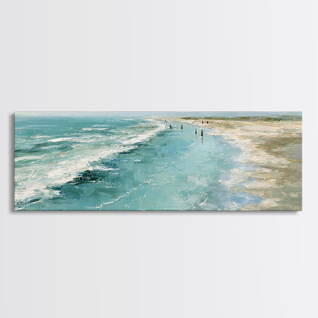 Aerial Sandbar with Turquoise Water Framed Canvas Print, Coastal Art, Coastal Prints, Coastal Decor, Fine Art, Coastal, COA-3x1-69