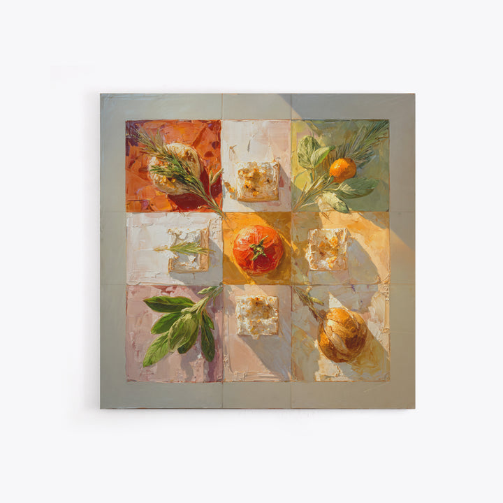 Sunlit Pastry and Coffee Arrangement Framed Canvas Print, Coffee Shop Art, Modern Decor, Cafe Decor, Fine Art, Cafe, Wall Decor, CSA-1x1-67