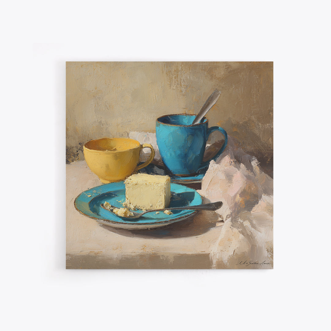 Minimal Line Art of a Cup and Canvas Print, Coffee Shop Art, Neutral Decor, Cafe Decor, Fine Art, Cafe, Home Decor, Wall Decor, CSA-1x1-90