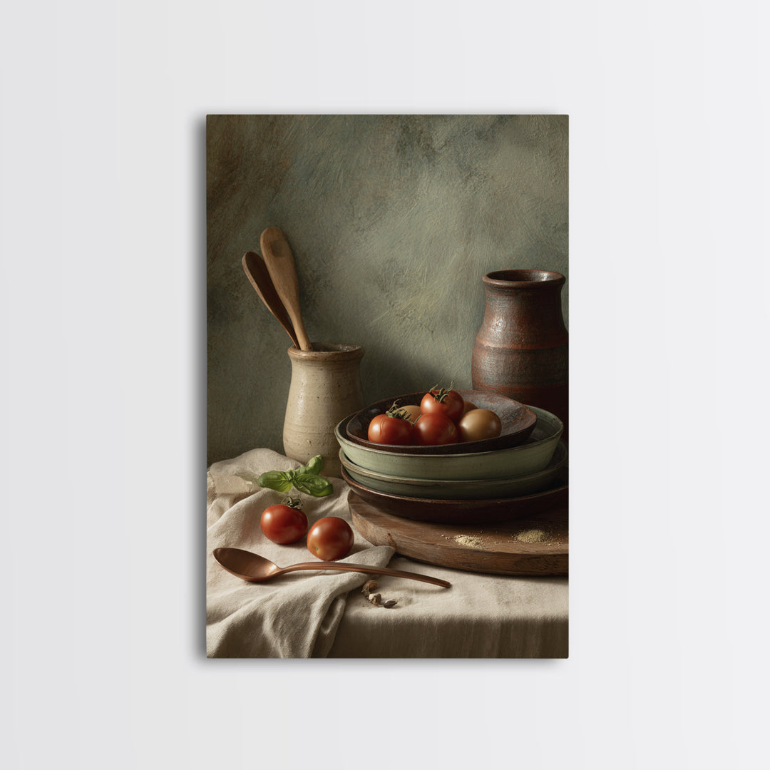 Moody Dark Roast Still Life Canvas Print, Coffee Shop Art, Contemporary Art, Cafe Decor, Fine Art, Cafe, Printable Art, CSA-2x3-40
