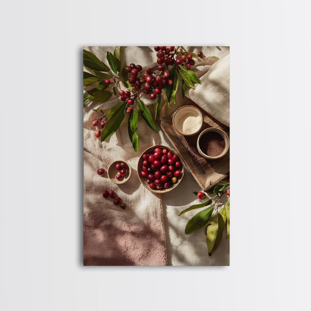 Coffee Farm Landscape Canvas Print, Coffee Shop Art, Fine Art Print, Cafe Decor, Fine Art, Cafe, Printable, Printable Wall Art, CSA-2x3-7