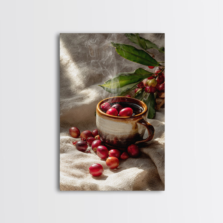 Coffee Farm Landscape Canvas Print, Coffee Shop Art, Kitchen Art, Cafe Decor, Fine Art, Cafe, Minimalist Wall Art, Coffee Art, CSA-2x3-79