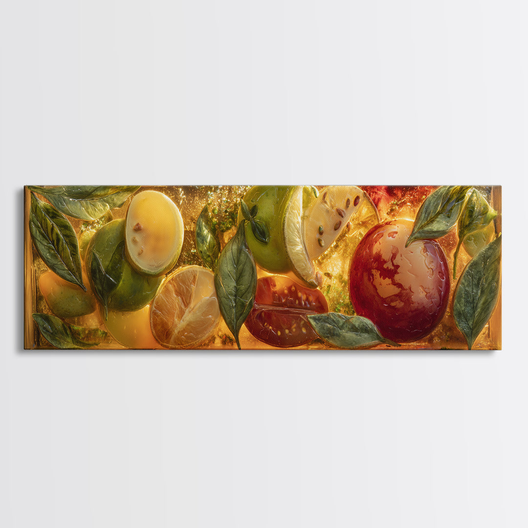 Iced Coffee Glass Framed Canvas Print, Coffee Shop Art, Canvas Wall Art, Cafe Decor, Fine Art, Cafe, Bedroom Wall Art, CSA-3x1-99