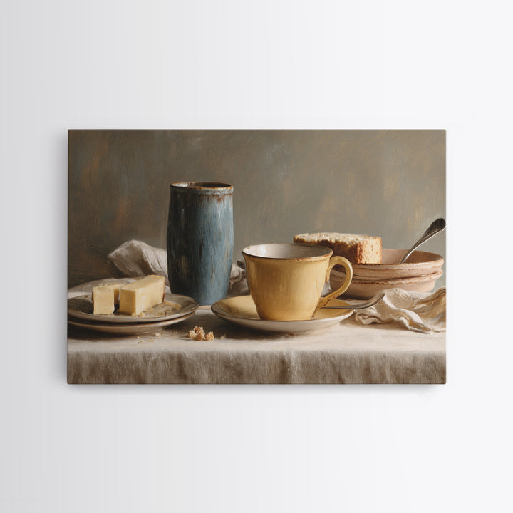 Minimal Line Art of a Cup and Canvas Print, Coffee Shop Art, Kitchen Gift, Cafe Decor, Abstract Art, Cafe, Coffee Art, CSA-3x2-22