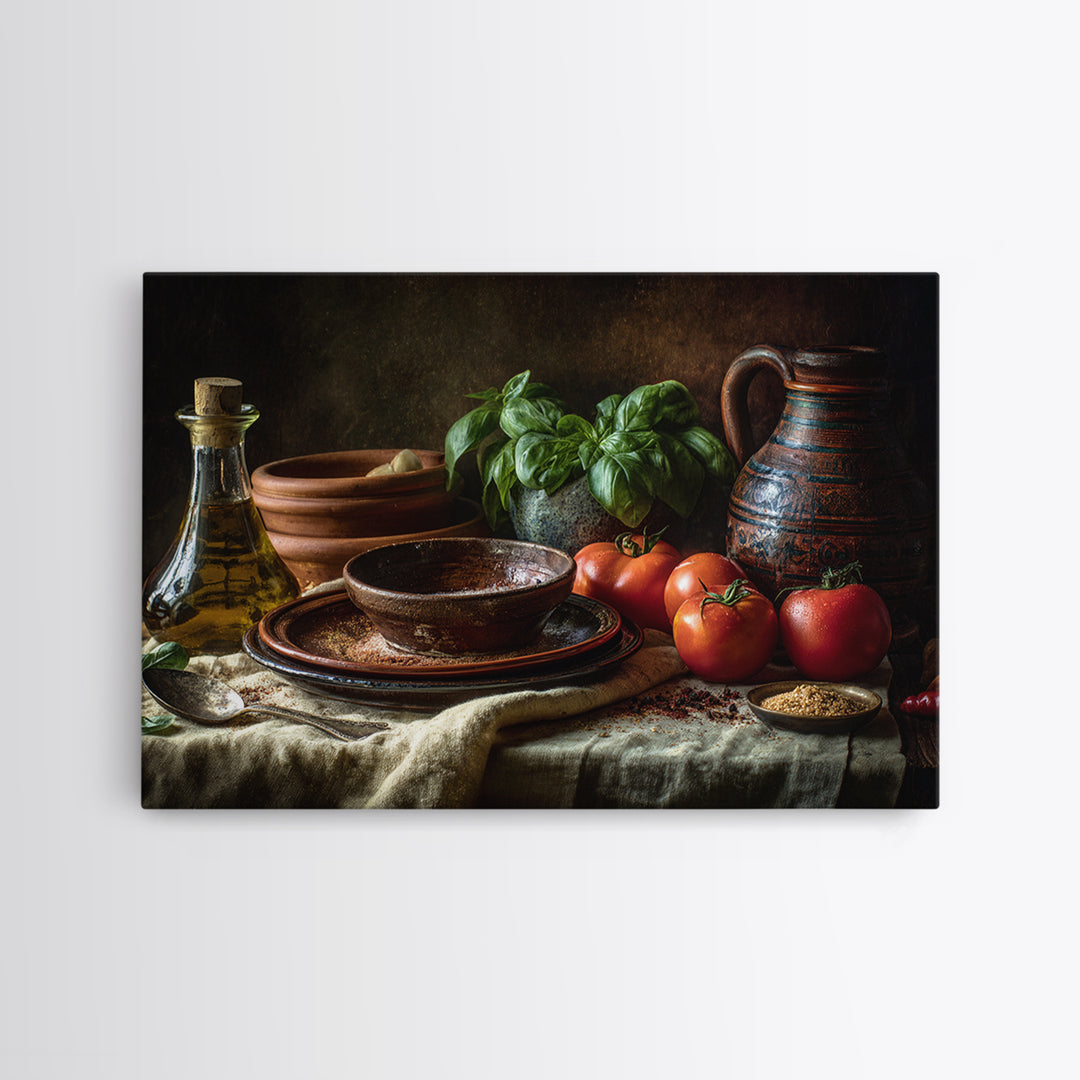 Moody Dark Roast Still Life Canvas Print, Coffee Shop Art, Wall Decor, Cafe Decor, Cafe, Kitchen Gift, Living Room Decor, CSA-3x2-84