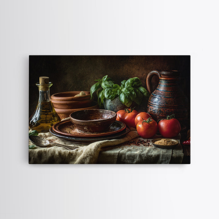Moody Dark Roast Still Life Canvas Print, Coffee Shop Art, Wall Decor, Cafe Decor, Cafe, Kitchen Gift, Living Room Decor, CSA-3x2-84