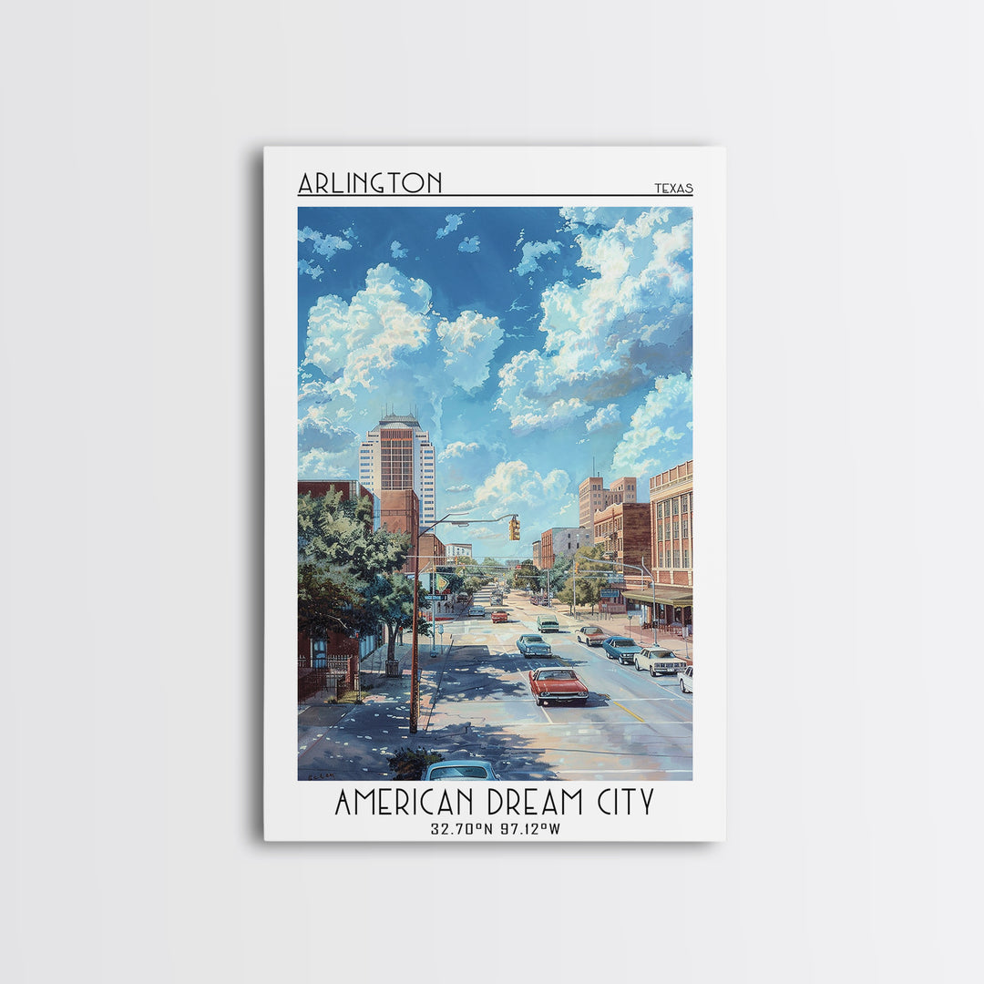 Arlington Travel Poster, Canvas Print, Travel Wall Decor, Minimalist Poster, City Travel Poster, Living Room Wall Art, Travel Prints