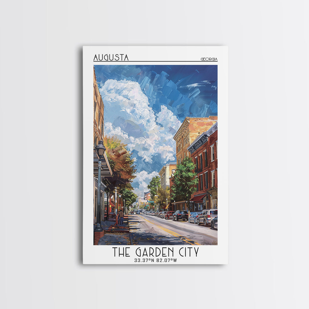 Augusta Travel Poster, Canvas Print, Travel Wall Art, City Wall Art, Travel Art Print, City Art Print, Poster Print, Wanderlust Gift