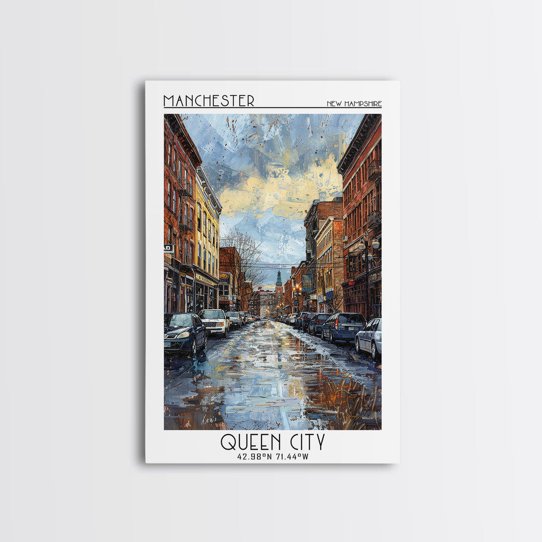 Manchester Travel Poster, Canvas Print, City Travel Poster, Travel Wall Art, Art Print, Fine Art Print, Retro Wall Art, Travel Decor