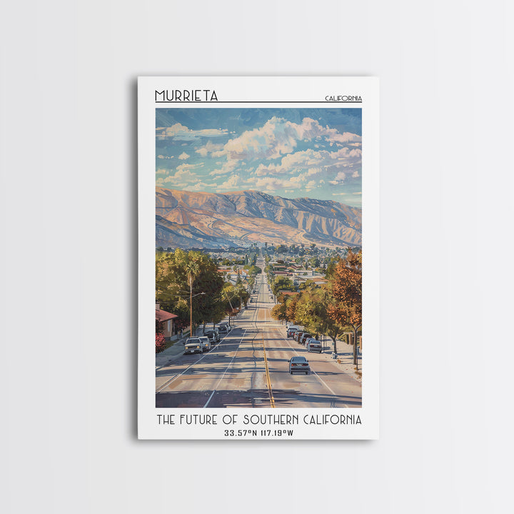 Murrieta Travel Poster, Canvas Print, Travel Wall Art, City Wall Art, Poster Art, Gallery Wall Set, Travel Prints, Travel Wall Decor