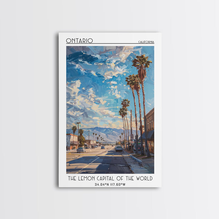 Ontario Travel Poster, Framed Canvas Print, City Travel Poster, Travel Wall Art, Gallery Wall Set, Travel Wall Decor, Fine Art Print