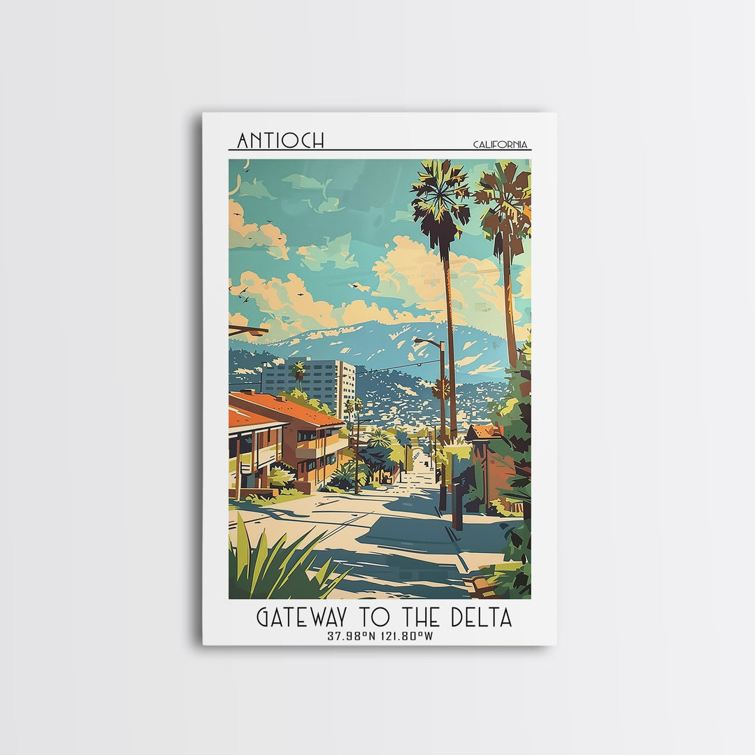 Antioch Travel Poster, Canvas Print, Poster Print, Travel Wall Art, Gallery Wall Set, Home Office Decor, Travel Print, City Wall Art