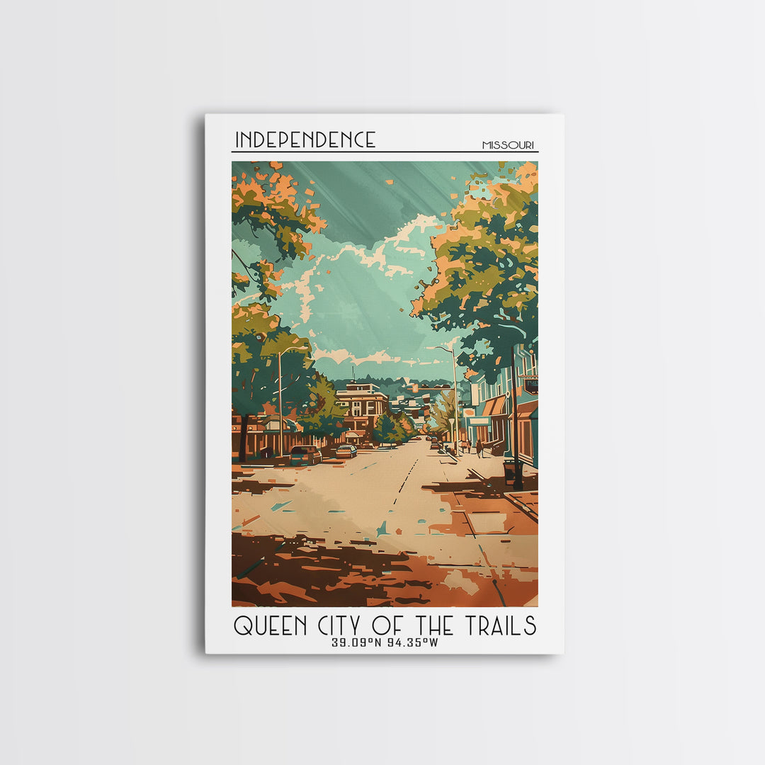 Independence Travel Poster, Canvas Print, City Travel Poster, Travel Wall Decor, Poster Art, Modern Wall Decor, Home Decor, Wall Art