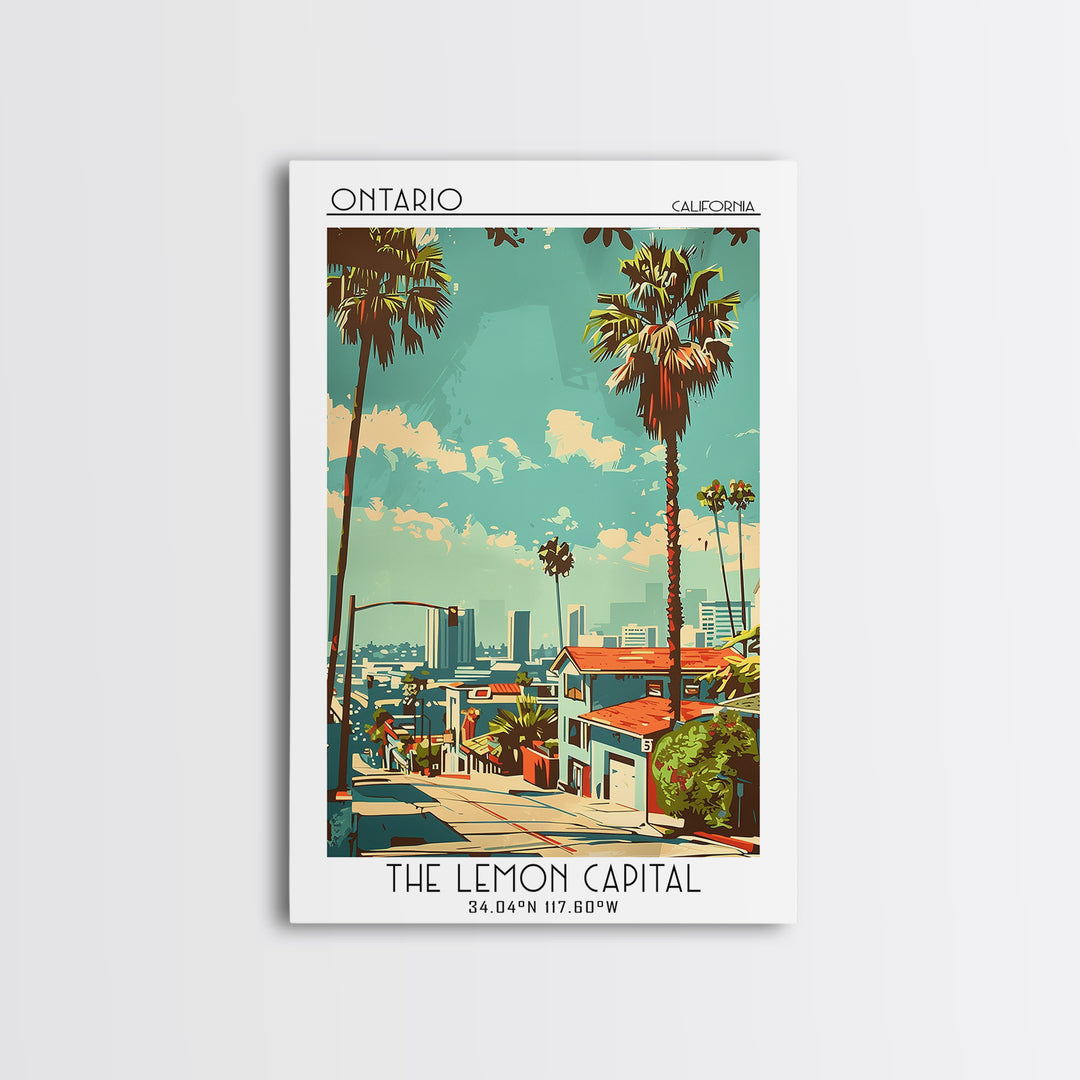 Ontario Travel Poster, Canvas Print, Travel Art Print, Modern Wall Decor, Retro Travel Poster, Landscape Art, Wall Art, Travel Decor
