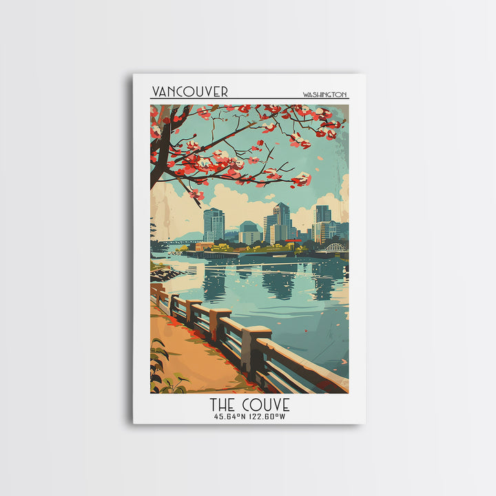 Vancouver Travel Poster, Canvas Print, Poster Print, Travel Wall Art, Home Decor, Home Office Decor, Poster Art, Retro Travel Poster