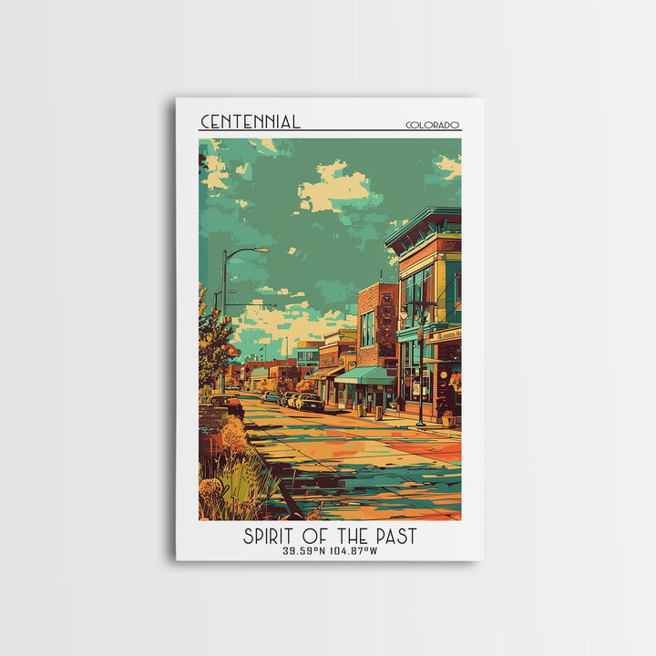 Centennial Travel Poster, Canvas Print, Travel Art Print, Modern Wall Decor, Gallery Wall Set, Retro Travel Print, Minimalist Poster